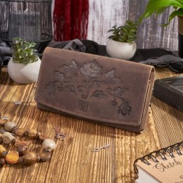 Portfel damski skórzany vintage Paolo Peruzzi T-01-BR