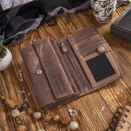 Portfel damski skórzany vintage Paolo Peruzzi T-01-BR