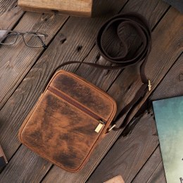 Torba męska skórzana saszetka na ramię Paolo Peruzzi T-75-HBR