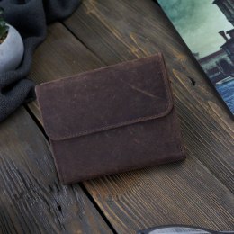 Zestaw dla niej ZUP-64-BR portfel ze skóry T-11 i etui na klucze T-51