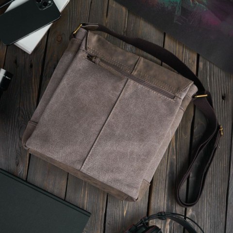 Brązowa torba męska na ramię messenger SP-07-BR