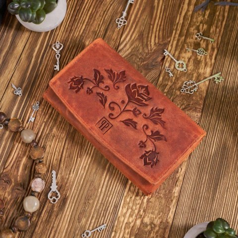 Damski portfel skórzany vintage Paolo Peruzzi T-01-OR