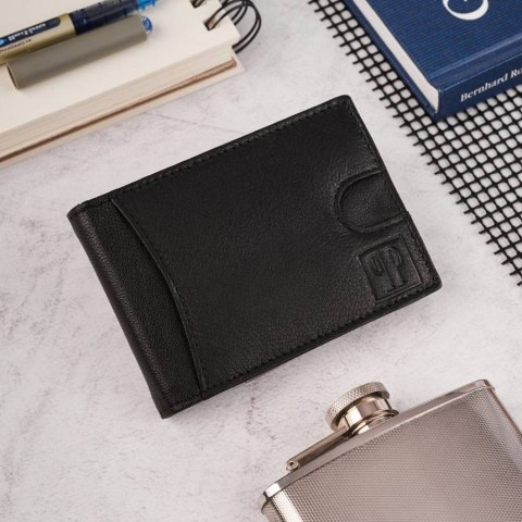 Klasyczny skórzany portfel męski RFID Paolo Peruzzi T-46-BL