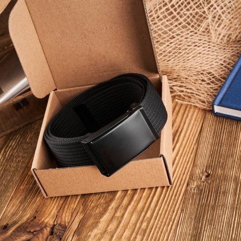 Modny czarny pasek parciany PW-25-115