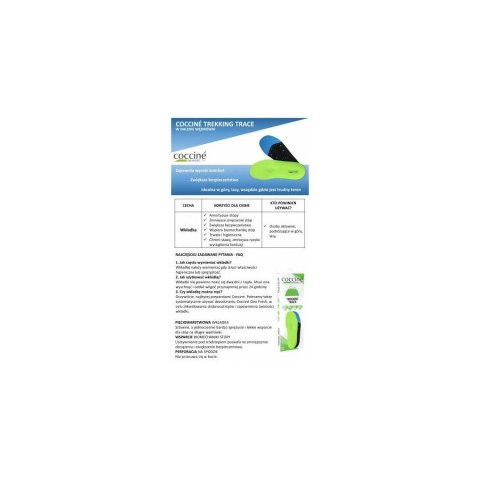 R 35-36 - Wkładki do butów obuwie trekkingowe Coccine Trekking Trace