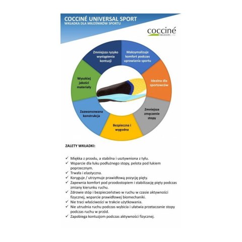 R. 40-43 - Wkładki do butów sneakers Coccine Universal Sport