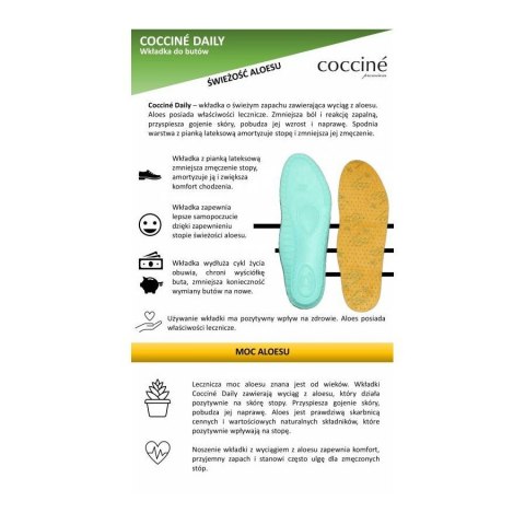 Wkładki do butów Coccine Daily with Aloe Vera