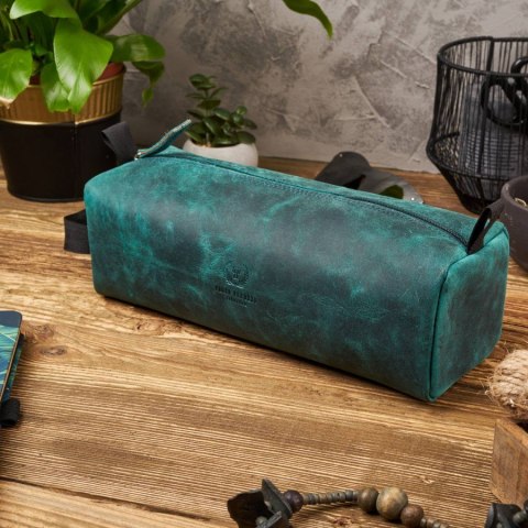 Skórzana kosmetyczka vintage Paolo Peruzzi T-52-GR