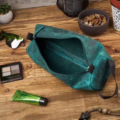 Skórzana kosmetyczka vintage Paolo Peruzzi T-52-GR