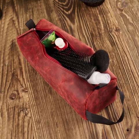 Skórzana kosmetyczka vintage Paolo Peruzzi T-52-RD