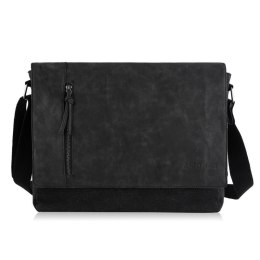 Torba męska na ramię vintage canvas SP-06-BL