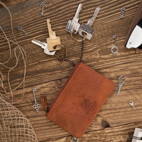 Zestaw prezentowy dla niej ZUP-40-OR portfel damski skórzany T-12 etui na klucze T-51