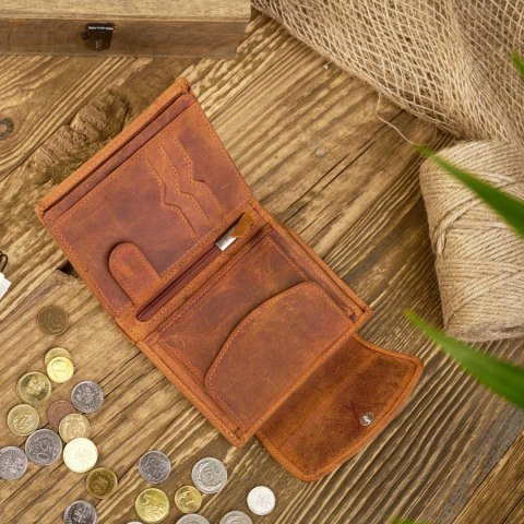 Zestaw prezentowy dla niej ZUP-40-OR portfel damski skórzany T-12 etui na klucze T-51