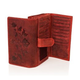 Zestaw prezentowy dla niej portfel damski skórzany T-05-RD i etui T-51-RD