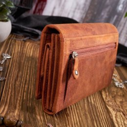 Zestaw prezentowy dla niej portfel damski skórznay T-01-OR i etui skórzane T-51-OR