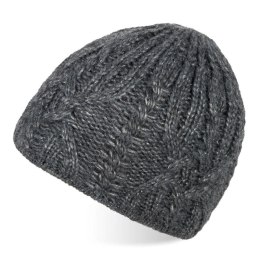 Zestaw zimowy ZZ-13-GR czapka A-03 szalik D-03