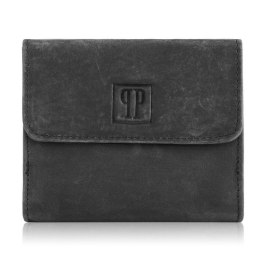 Damska portmonetka czarna portfel Paolo Peruzzi T-11-BL