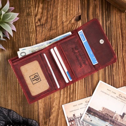 Damska portmonetka czerwona portfel Paolo Peruzzi T-11-RD