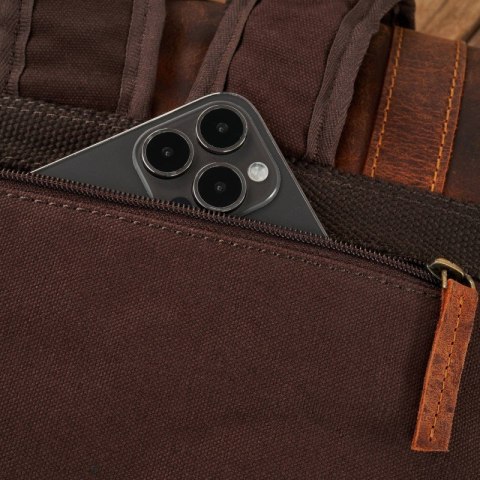 Duży męski plecak vintage Paolo Peruzzi T-29-BR