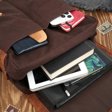 Duży męski plecak vintage Paolo Peruzzi T-29-BR