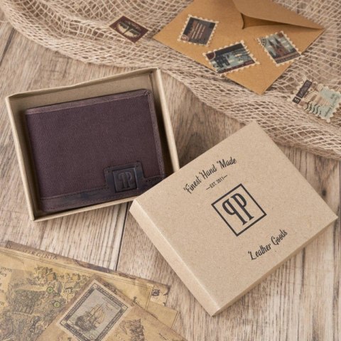 Zestaw Paolo Peruzzi: portfel męski T-02+torba męska T-07 ZUP-08-BR