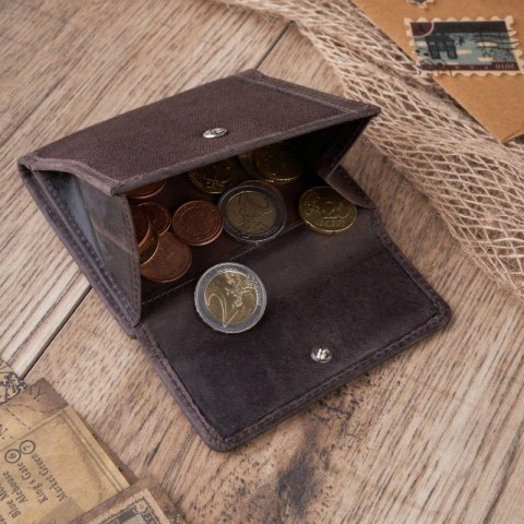 Zestaw Paolo Peruzzi: portfel męski skórzany T-04 + torba męska na ramię T-07 ZUP-06-BR