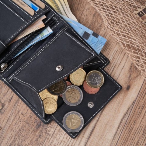 Zestaw upominkowy dla niego ZUP-28-BL: torba T-07-BL portfel T-13-BL