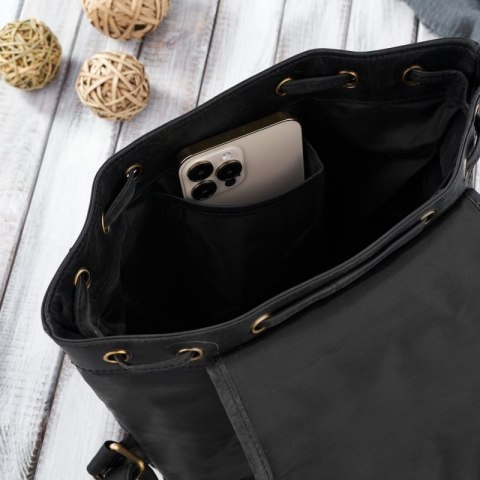 Zestaw upominkowy dla niej ZUP-26-BL: plecak T-16-BL portfel T-01-BL