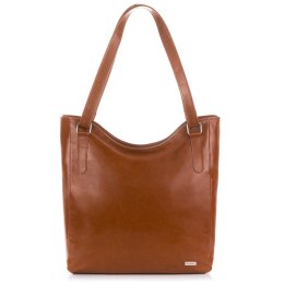 Duża skórzana torba damska na ramię Paolo Peruzzi Z-09-CG