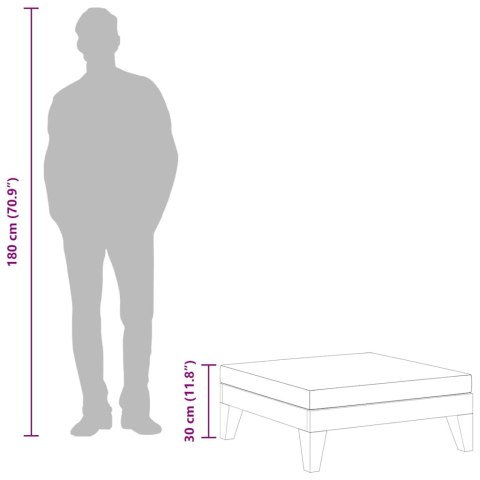  Moduł podnóżka, kremowa poduszka, drewno akacjowe Lumarko!