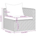  Ogrodowe sofy narożne, 2 szt., szare, rattan PE Lumarko!