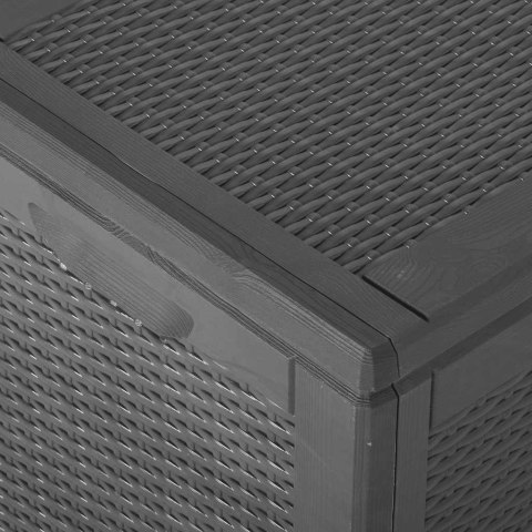  Skrzynia ogrodowa, 180 L, czarna, PP Lumarko!