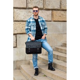 Torba męska na ramię czarna Paolo Peruzzi T-07-BL