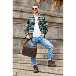 Torba męska na ramię vintage Paolo Peruzzi T-06-BR