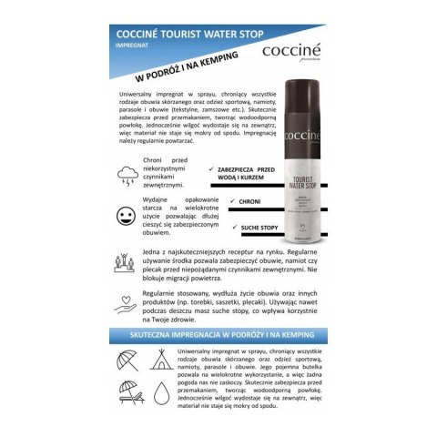 Wodoodporny impregnat do skór i tekstyliów Water Stop 2100 400 ml