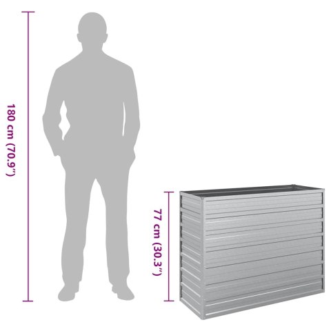  Donica do podwyższonej rabaty, 100x40x77cm, stal galwanizowana Lumarko!