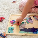 VIGA Drewniane Puzzle Układanka 24 el. Sekrety Morza Lumarko!