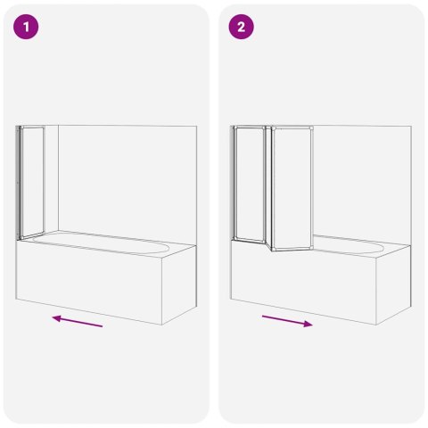  Drzwi prysznicowe, 117 x 120 cm, 3 panele, składane Lumarko!