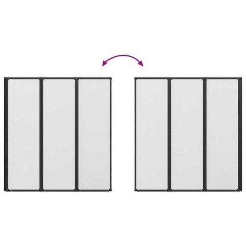  Kabina prysznicowa ścienna, parawan 3 składane panele 141x132 cm Lumarko!
