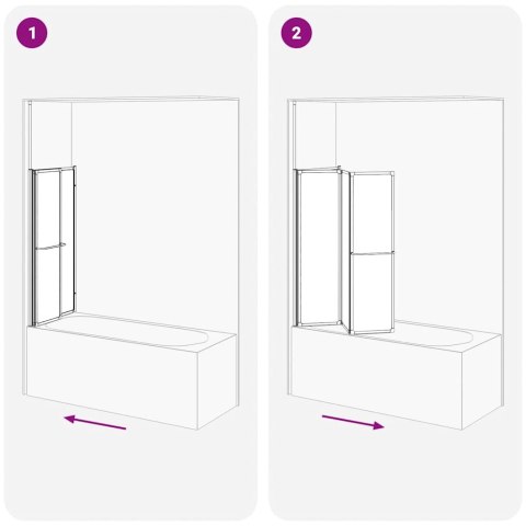  Parawan na wannę, kabina ścienna, kształt L (70 x 120 x 140 cm) Lumarko!