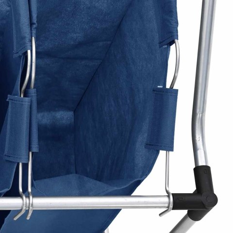  Sortownik na pranie z 3 pojemnikami, niebieski, stalowy Lumarko!