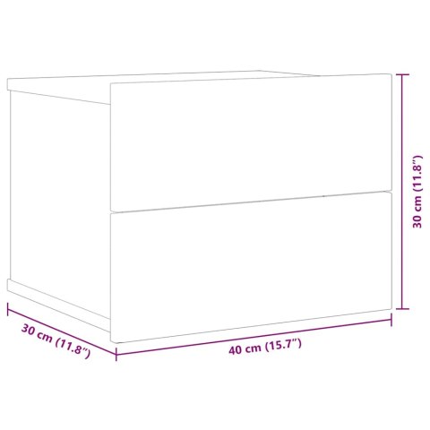  Szafka nocna, przydymiony dąb, 40x30x30 cm Lumarko!