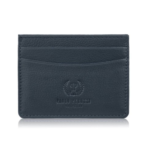 Zestaw prezentowy dla niej portfel damski granatowy T-139 i skórzane etui na karty T-151 Paolo Peruzzi ZUP-143-DB