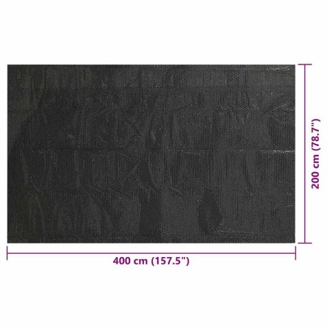 Pokrywa na basen, czarna, 400 x 200 cm, PE Lumarko!