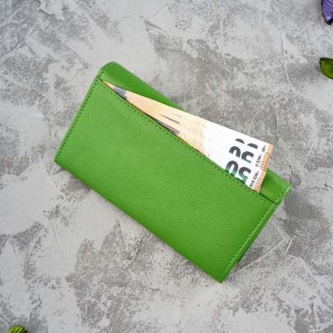 Zestaw prezentowy dla niej portfel damski w kwiaty T-45 i skórzane etui na karty T-151 Paolo Peruzzi ZUP-144-GR