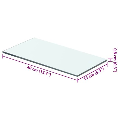  Szklany, bezbarwny panel, 40x15 cm Lumarko!