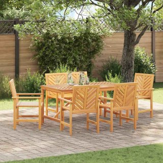 Zestaw do jadalni w ogrodzie 6 pcs Brązowy 150 x 90 x 74 cm Lumarko!