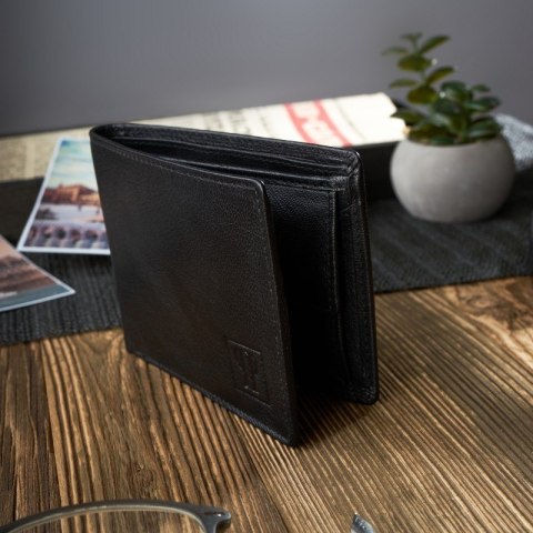 Zestaw prezentowy dla niego portfel męski skórzany T-67 i etui na karty T-151 Paolo Peruzzi ZUP-147-BL