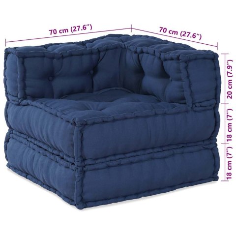 Poduszka 2 pcs Niebieski 70 x 70 x 54 cm Poliester Lumarko!