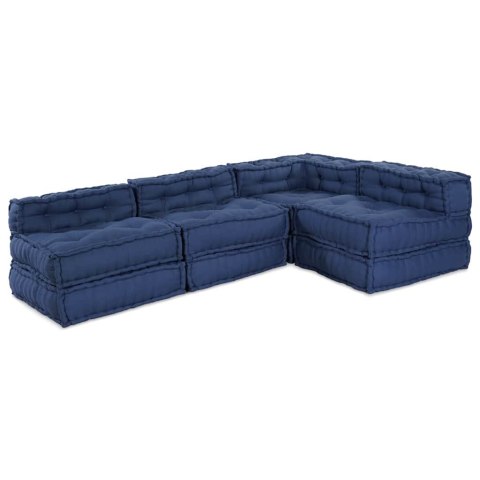 Poduszka 4 pcs Niebieski 70 x 70 x 54 cm Poliester Lumarko!